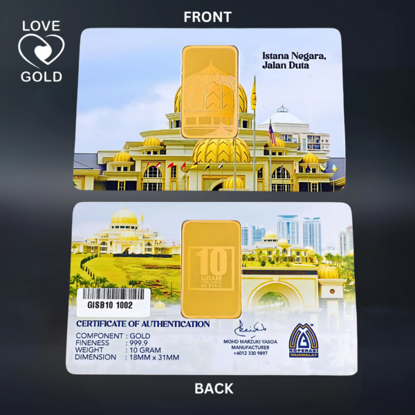 Gold Bar - 10 Gram Istana Negara