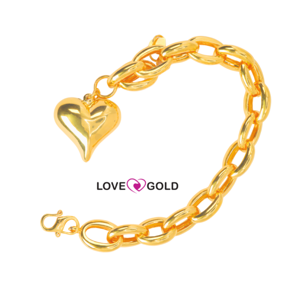 RANTAI TANGAN SAUH LICIN GANTUNG LOVE