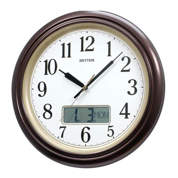 Rhythm Wall Clock Silent Silky Move RTCFG714NR06