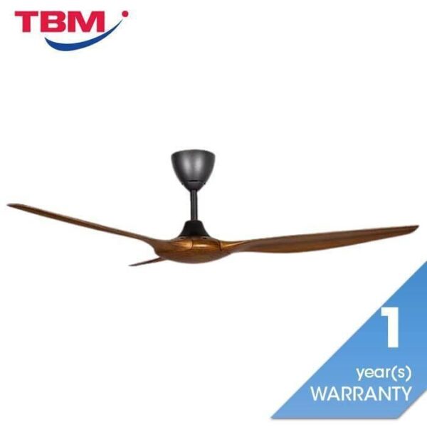 Second image of Alpha AX60 3B/56 WALNUT Ceiling Fan 56" 3 Blades With Remote Walnut