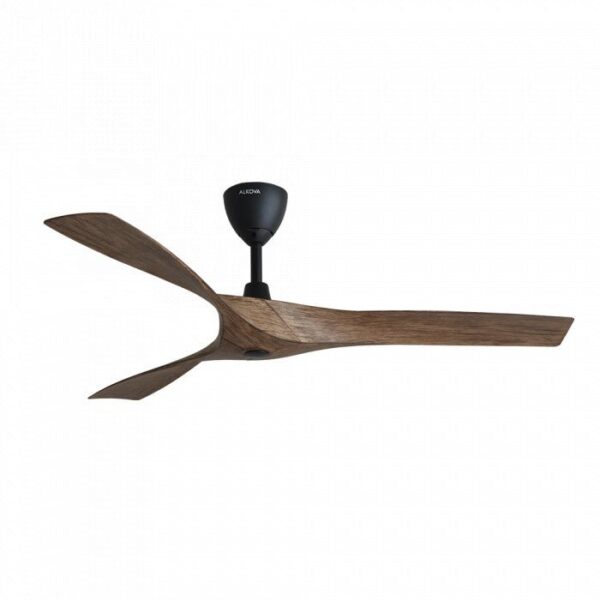 Alkova AXIS 3B/56 MATT BLACK/OAK Ceiling Fan 56" 3 Blades with Remote Matt Black/Oak