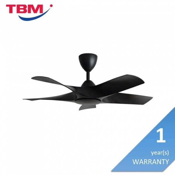Second image of Alkova AXIS 5B/42 MATT BLACK Ceiling Fan 42" 5 Blades Matt Black