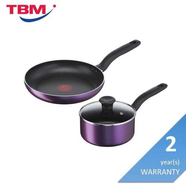 Second image of TEFAL B504S2 COOKING SOURCE 3 PCS Set: Frypan 24cm + Saucepan 18cm + Lid