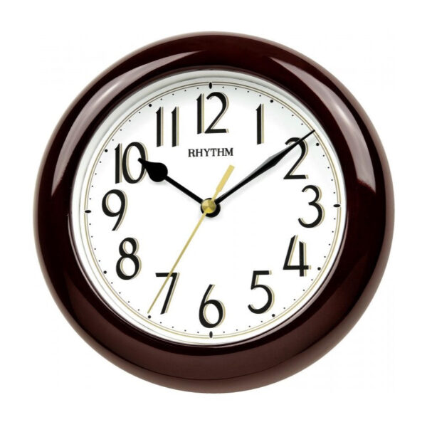 Rhythm Wall Clock Wooden Silent Silky Move RTCMG126NR06