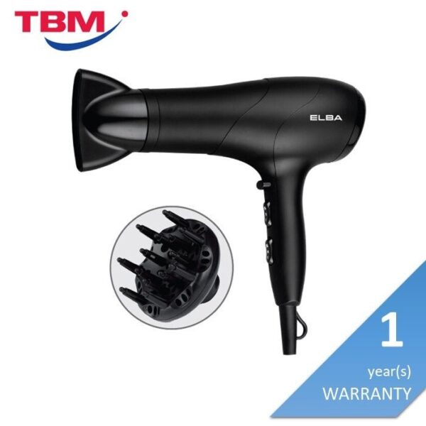 Second image of Elba EHD-G2037(BK) Hair Dryer 3 Heat Setting 1800-2000W