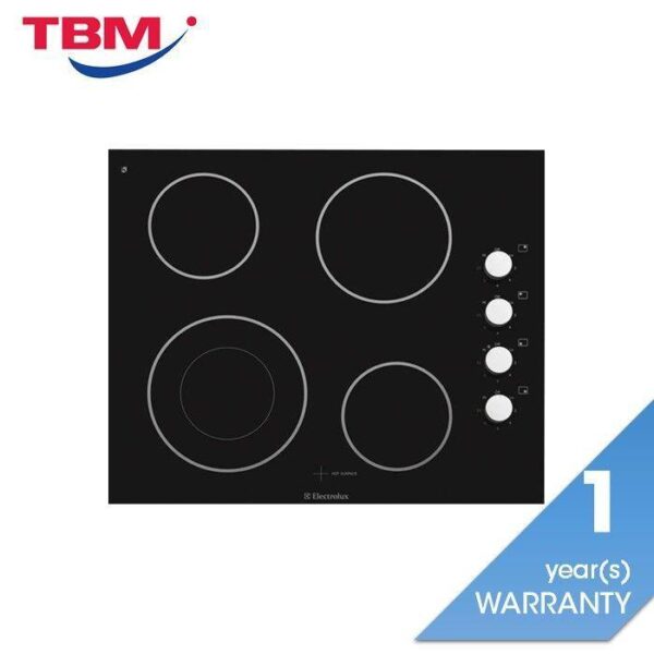 Second image of Electrolux EHEC65BS Built-In Ceramic Hob 4 Cooking Zones