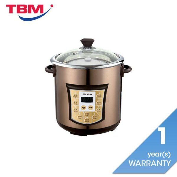 Second image of Elba ESP-E6025C(SS) Slow Cooker 800W G6.0L Keep Warm Function