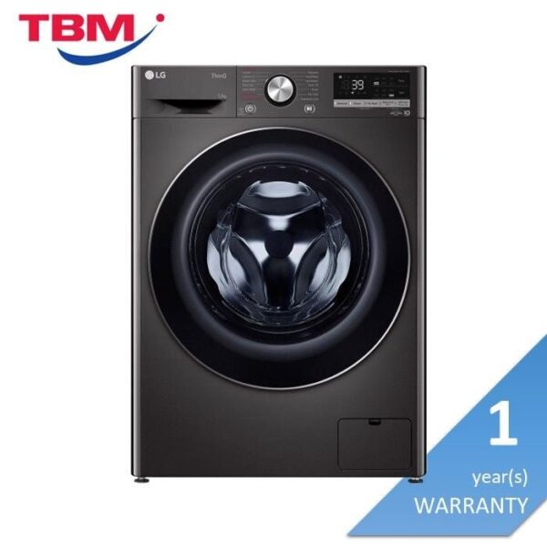 Second image of LG FV1412S3B Front Load Washer 12.0 kg TurboWash 360 Tempered Glass Door