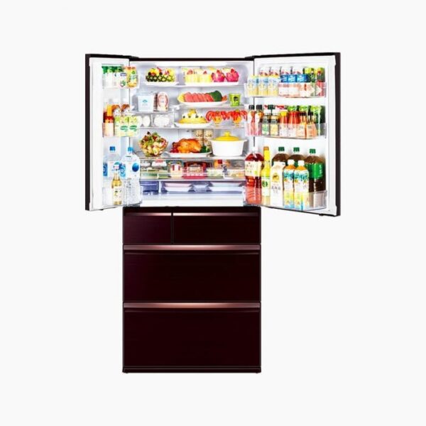 Second image of Mitsubishi MR-WX70C-BR 6 Doors Fridge Soft Freezing Supercool Freezing V-LED Deodorization 16 Sensors G700L Brown