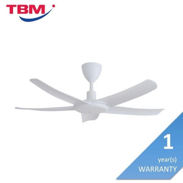 Second image of Alkova PAZION G2 5B/46 MATT WHITE Ceiling Fan 5 Blades 46 Inch Matt White