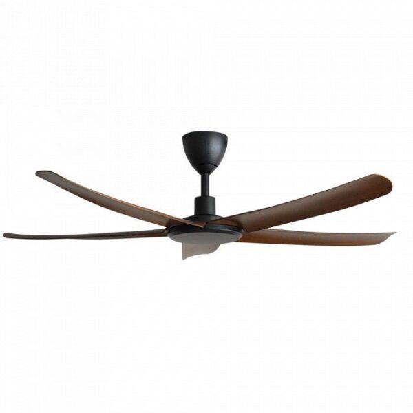 Alkova PAZION G2 5B/56 WALNUT MATT BLACK Ceiling Fan 5 Blades 56 Inch Walnut Matt Black