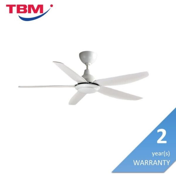 Second image of Rubine RCF-FRESCO56-5B-MW Fresco Ceiling Fan 56" 5 Blades Matt White