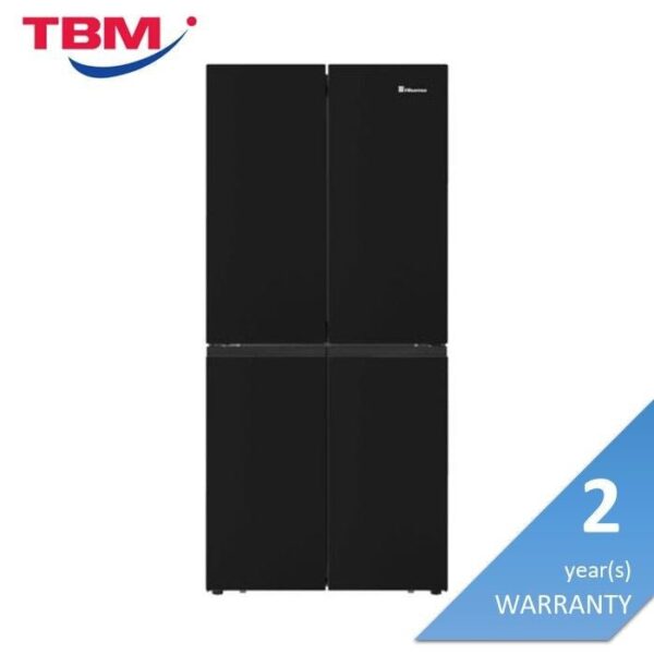 Second image of Hisense RQ568N4ABU Fridge 4 Doors G520L Inverter Black Glass