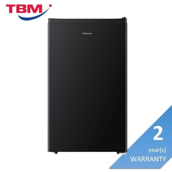 Second image of Hisense RR120D4ABN1 1 Door Fridge G110L R600A With LED Light Black Metal