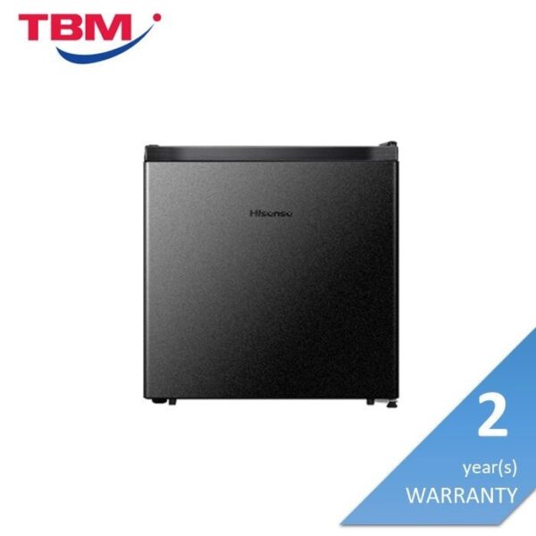 Second image of Hisense RR60D4ABN Mini Bar Fridge Reversible Door 60L R600A Black Metal