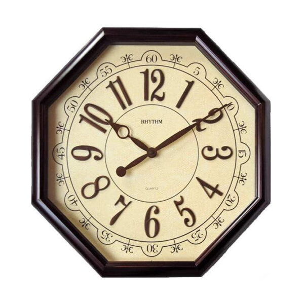 Rhythm Wall Clock 3D Numerals RTCMG745NR06