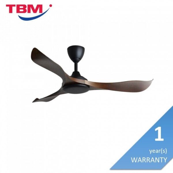 Second image of Vannus VC2 3B/52 MATT BLACK WALNUT Ceiling Fan 52" 3 Blades Matt Black Walnut