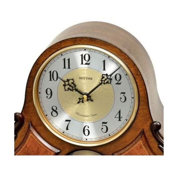 Second image of Rhythm Table Clock Wooden Westminster Chime RTCRJ742BR06