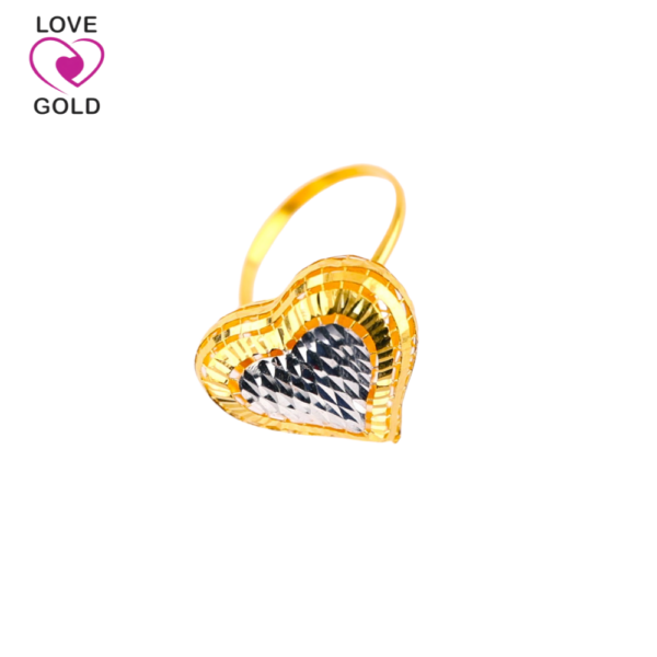 Cincin Love Kerawang, Gold Ring